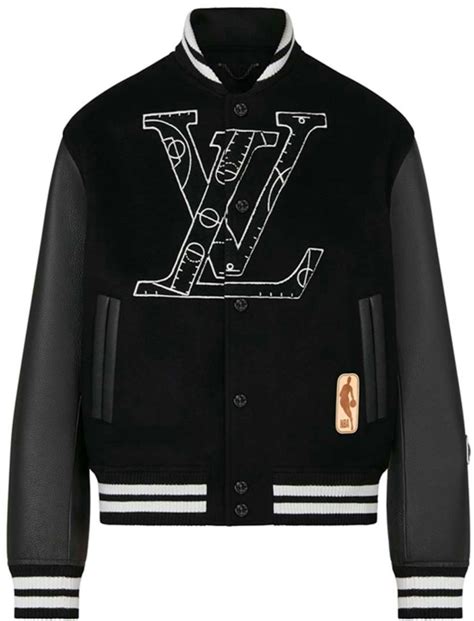 louis vuitton x nba leather basketball jacket